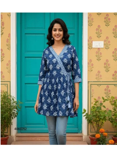 Naisha K 396 Cotton Print Stylish Casual Wear Short Top Collection Wholesale Price In Surat